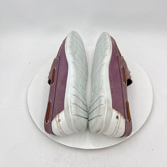 Allen Edmonds Lake Mendota Men Size 9E Plum Suede Loafer Comfort Boat Shoes - Picture 8 of 15